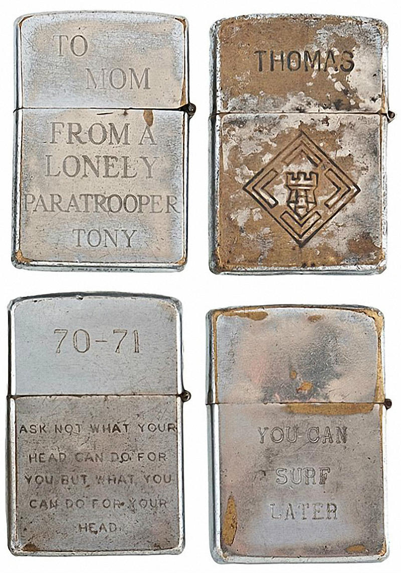 Коллекция солдатских зажигалок Zippo (2)