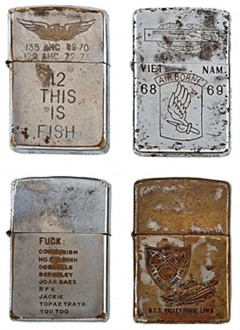 Коллекция солдатских зажигалок Zippo (12)