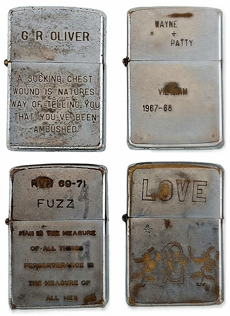 Коллекция солдатских зажигалок Zippo (13)