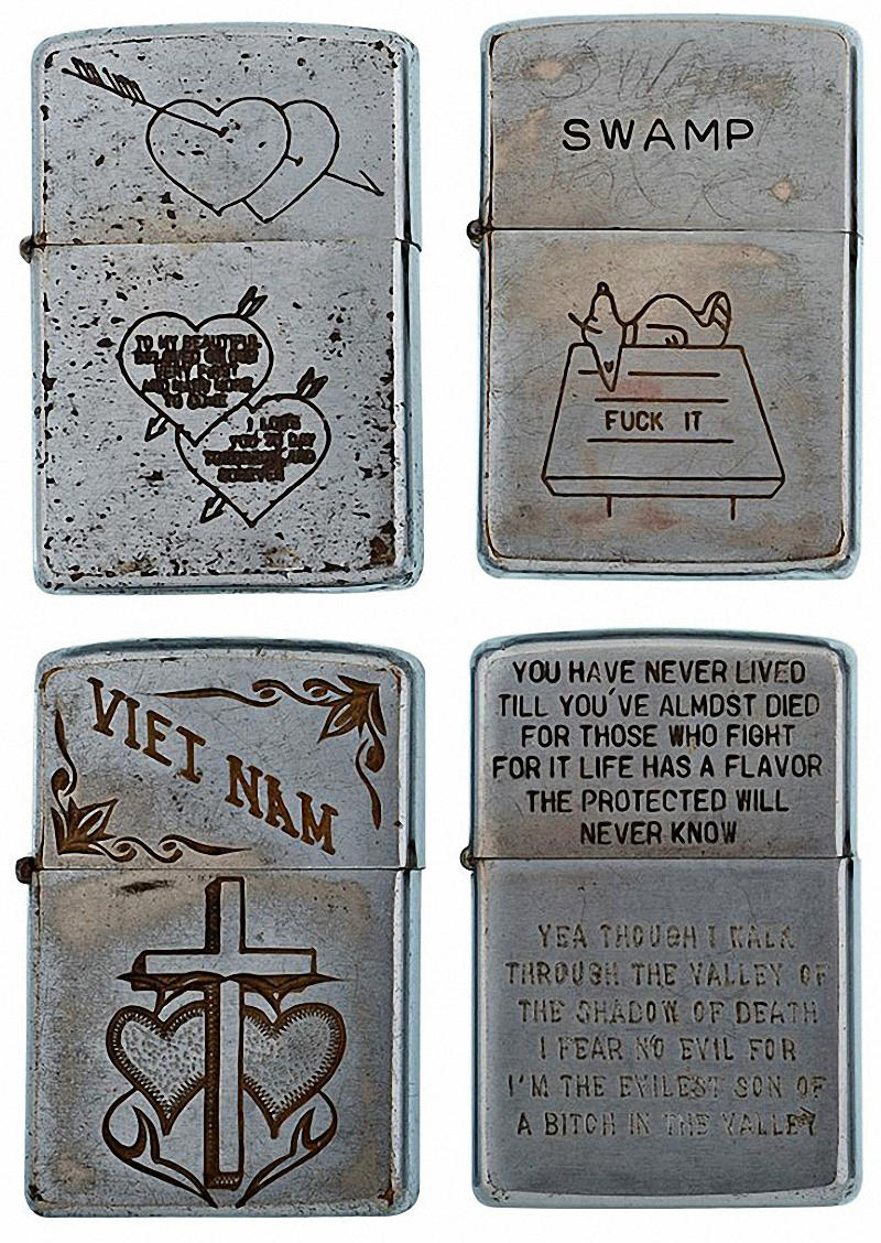 Коллекция солдатских зажигалок Zippo (3)