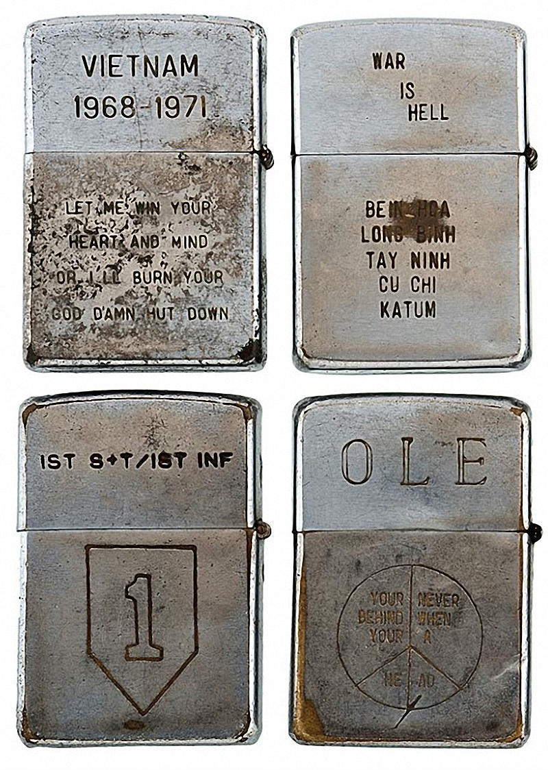 Коллекция солдатских зажигалок Zippo (7)